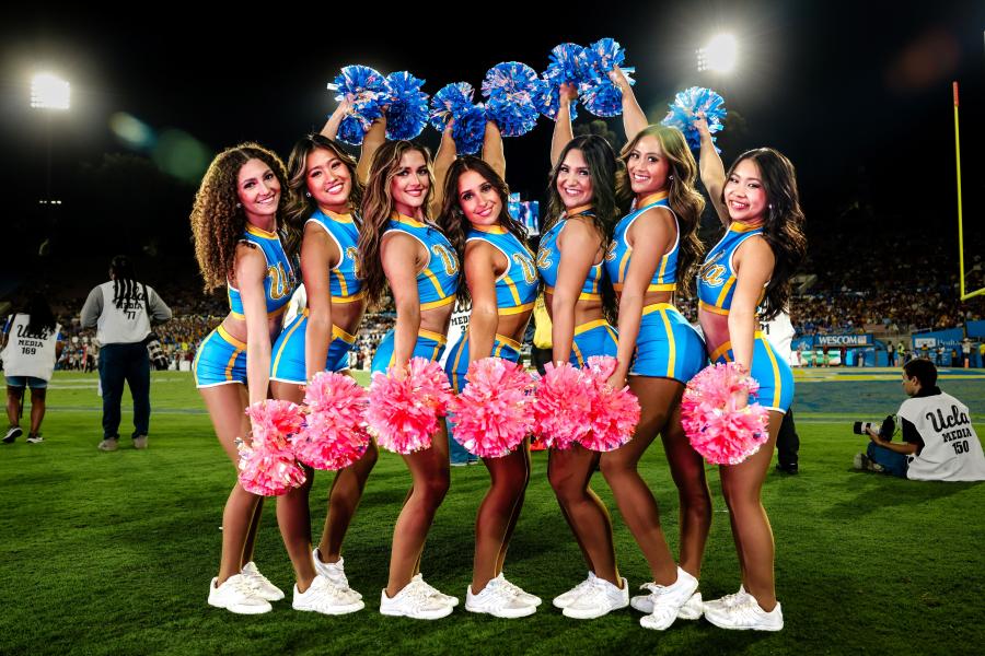 Members of the UCLA Dance Team at the Rose Bowl